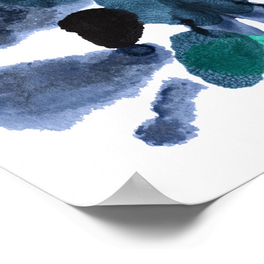 Rorschach Inkblot Test Fun Art Print Poster (Ecke)