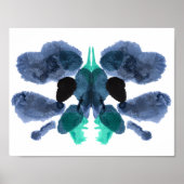 Rorschach Inkblot Test Fun Art Print Poster (Vorne)