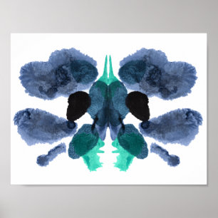 Rorschach Inkblot Test Fun Art Print Poster