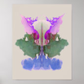 Rorschach Inkblot Test Fun Art Print Poster (Vorne)
