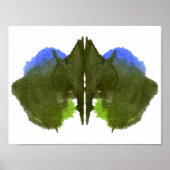 Rorschach Inkblot Test Fun Art Print Poster (Vorne)