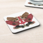 Rorschach Inkblot Test. Nenn mich nicht verrückt Getränkeuntersetzer (Linke Seite)