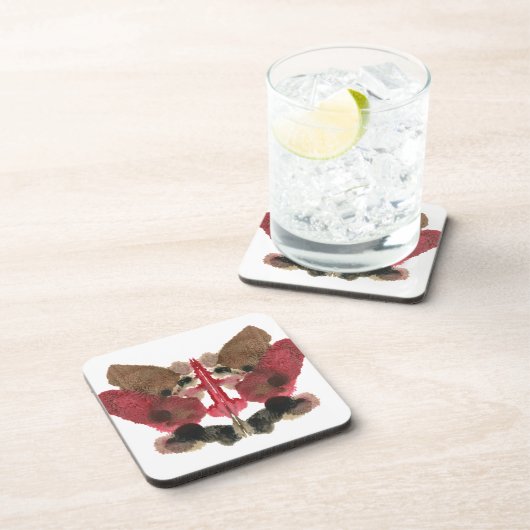 Rorschach Inkblot Test. Nenn mich nicht verrückt Getränkeuntersetzer (Rechte Seite)