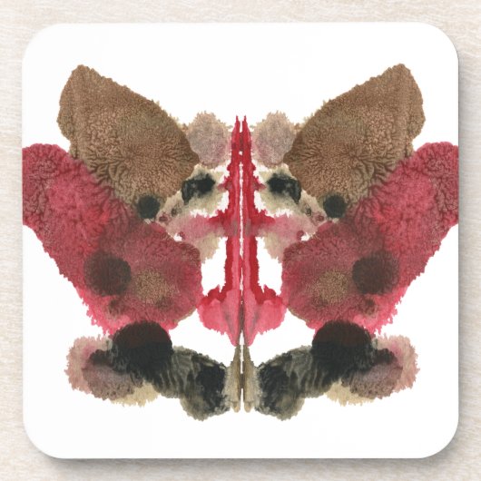 Rorschach Inkblot Test. Nenn mich nicht verrückt Getränkeuntersetzer (Vorderseite)