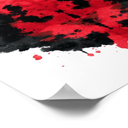 Rorschach Inkblot Test. Nenn mich nicht verrückt Poster (Ecke)