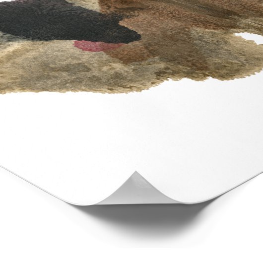 Rorschach Inkblot Test. Nenn mich nicht verrückt Poster (Ecke)