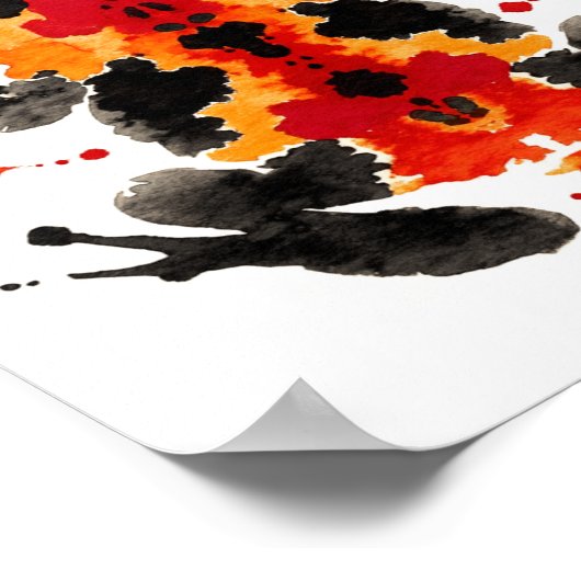 Rorschach Inkblot Test. Nenn mich nicht verrückt Poster (Ecke)