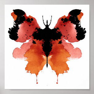Rorschach Inkblot Test. Nenn mich nicht verrückt Poster
