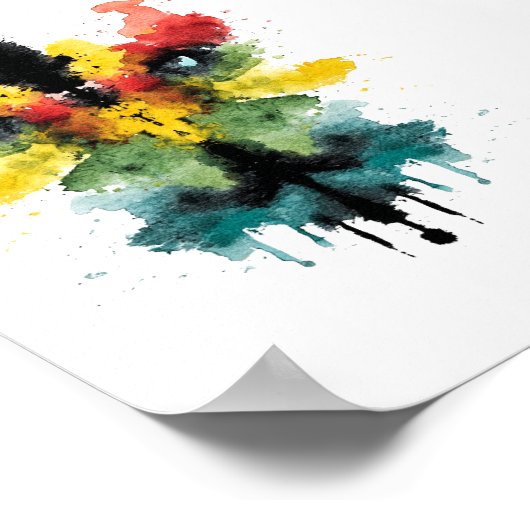 Rorschach Inkblot Test. Nenn mich nicht verrückt Poster (Ecke)