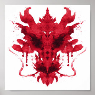 Rorschach Inkblot Test. Nenn mich nicht verrückt Poster