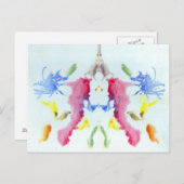 Rorschach Inkblot Test Postkarte (Vorne/Hinten)