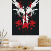 Rorschach Inkblot Testplakat Poster (Küche)