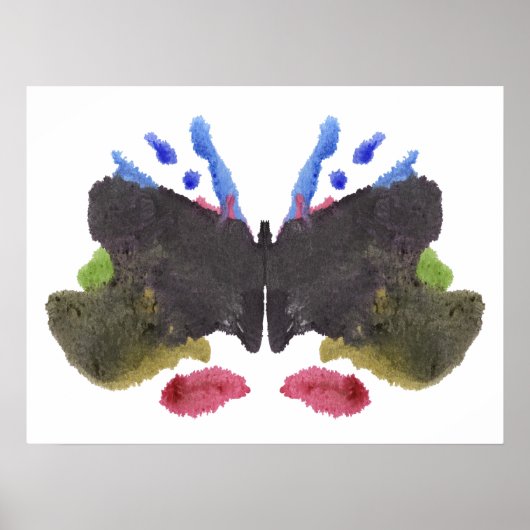 Rorschach Inkblot Testspass Kunst Poster (Vorne)
