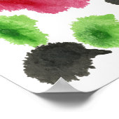 Rorschach Inkblot Testspass Kunst Poster (Ecke)