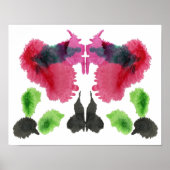 Rorschach Inkblot Testspass Kunst Poster (Vorne)