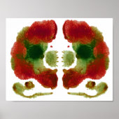 Rorschach Inkblot Testspass Kunst Poster (Vorne)