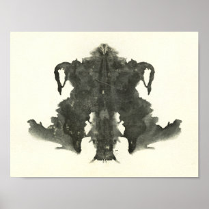 Rorschach Inkblot Testspass Kunst Poster