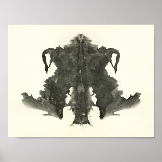 Rorschach Inkblot Testspass Kunst Poster (Vorne)