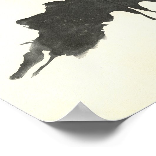 Rorschach Inkblot Testspass Kunst Poster (Ecke)