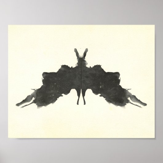 Rorschach Inkblot Testspass Kunst Poster (Vorne)