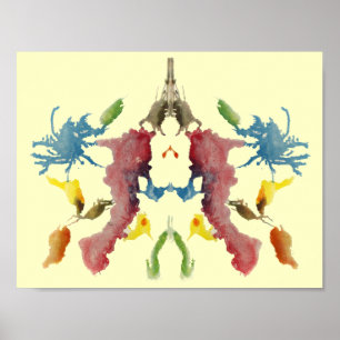 Rorschach Inkblot Testspass Kunst Poster