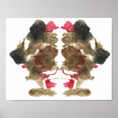 Rorschach Inkblot Testspass Kunst Poster (Vorne)