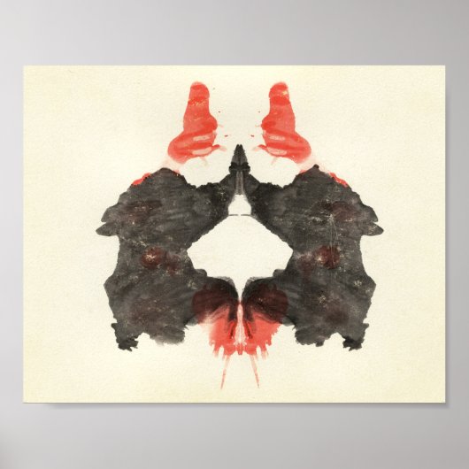 Rorschach Inkblot Testspass Kunst Poster (Vorne)