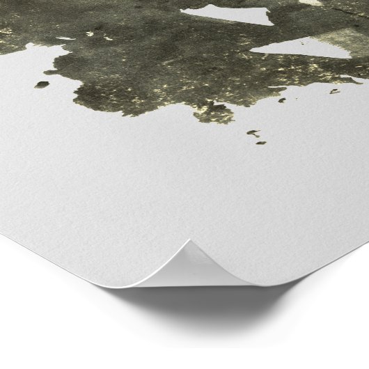 Rorschach Inkblot Testspass Kunst Poster (Ecke)