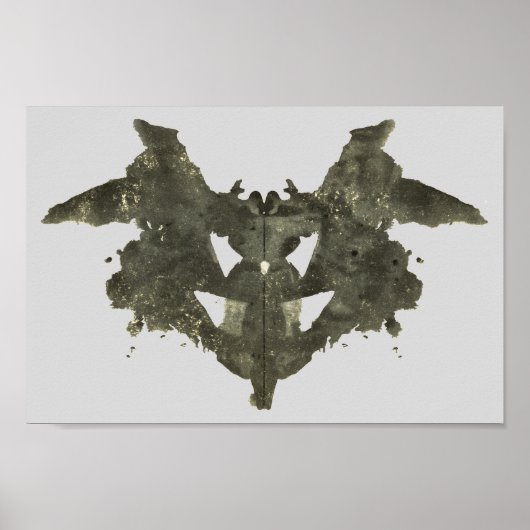 Rorschach Inkblot Testspass Kunst Poster (Vorne)
