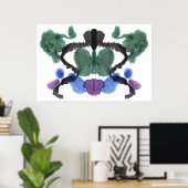 Rorschach Inkblot Testspass Kunst Poster (Heimbüro)