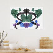 Rorschach Inkblot Testspass Kunst Poster (Küche)
