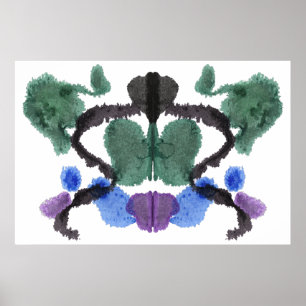 Rorschach Inkblot Testspass Kunst Poster