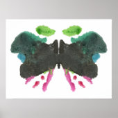 Rorschach Inkblot Testspass Kunst Poster (Vorne)