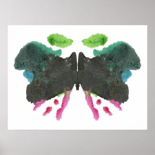 Rorschach Inkblot Testspass Kunst Poster (Vorne)