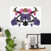 Rorschach Inkblot Testspass Kunst Poster (Heimbüro)