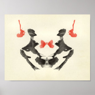 Rorschach Inkblot Testspass Kunst Poster
