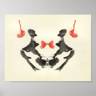 Rorschach Inkblot Testspass Kunst Poster