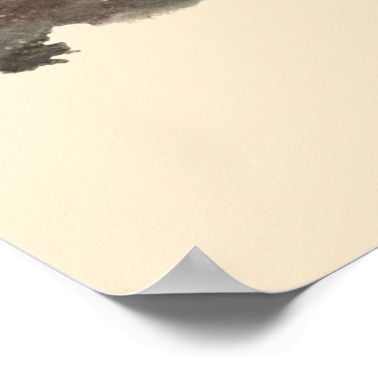 Rorschach Inkblot Testspass Kunst Poster (Ecke)