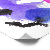 Rorschach Inkblot Testspass Kunst Poster (Ecke)