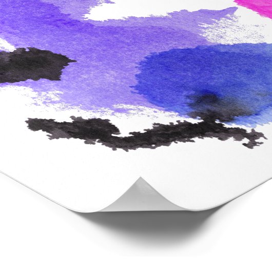 Rorschach Inkblot Testspass Kunst Poster (Ecke)