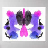 Rorschach Inkblot Testspass Kunst Poster (Vorne)