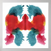 Rorschach Inkblot Testspass Kunst Poster (Vorne)
