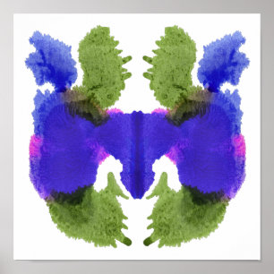 Rorschach Inkblot Testspass Kunst Poster