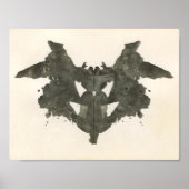 Rorschach Inkblot Testspass Kunst Poster (Vorne)