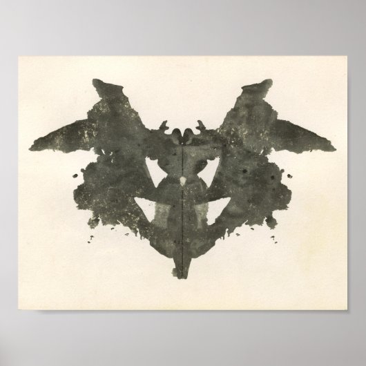 Rorschach Inkblot Testspass Kunst Poster (Vorne)