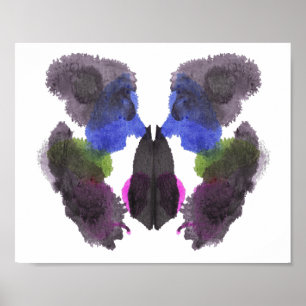 Rorschach Inkblot Testspass Kunst Poster