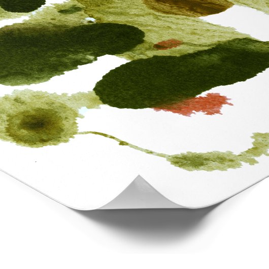 Rorschach Inkblot Testspass Kunst Poster (Ecke)