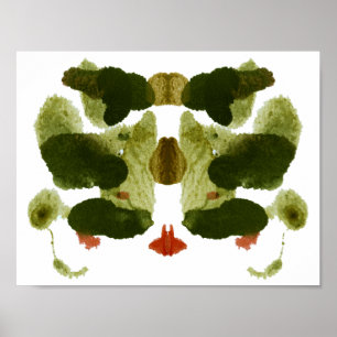 Rorschach Inkblot Testspass Kunst Poster