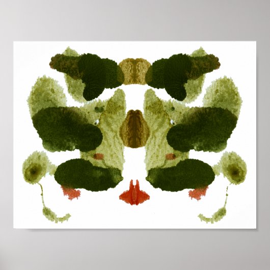 Rorschach Inkblot Testspass Kunst Poster (Vorne)