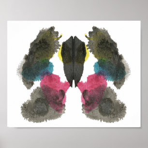 Rorschach Inkblot Testspass Kunst Poster